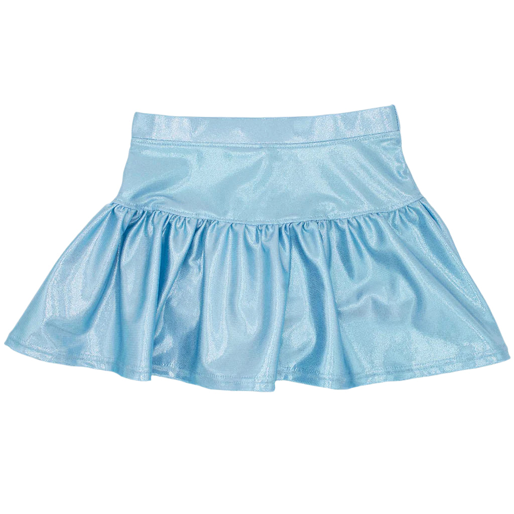Azarhia Gathered Skort - Light Blue Shimmer