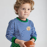 Stripe Knit Shirt With Football Field