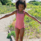 Cranberry Gingham Front Tie Strap Halter One Piece