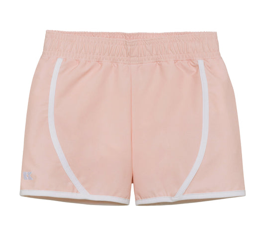 Courtside Kids Girls Pink and White Super Short