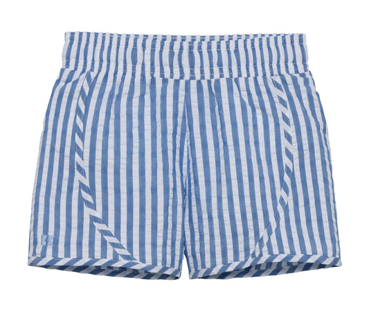 Courtside Kids Girls Seersucker Stripe Tennis Short