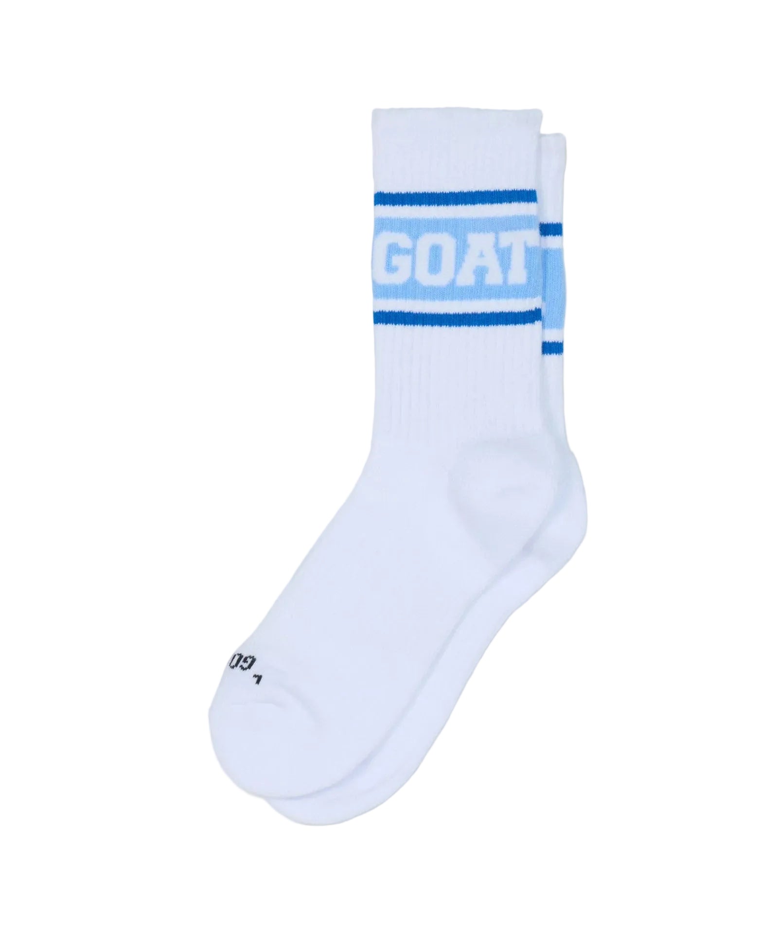GOAT USA Vintage Socks- Carolina Blue and White