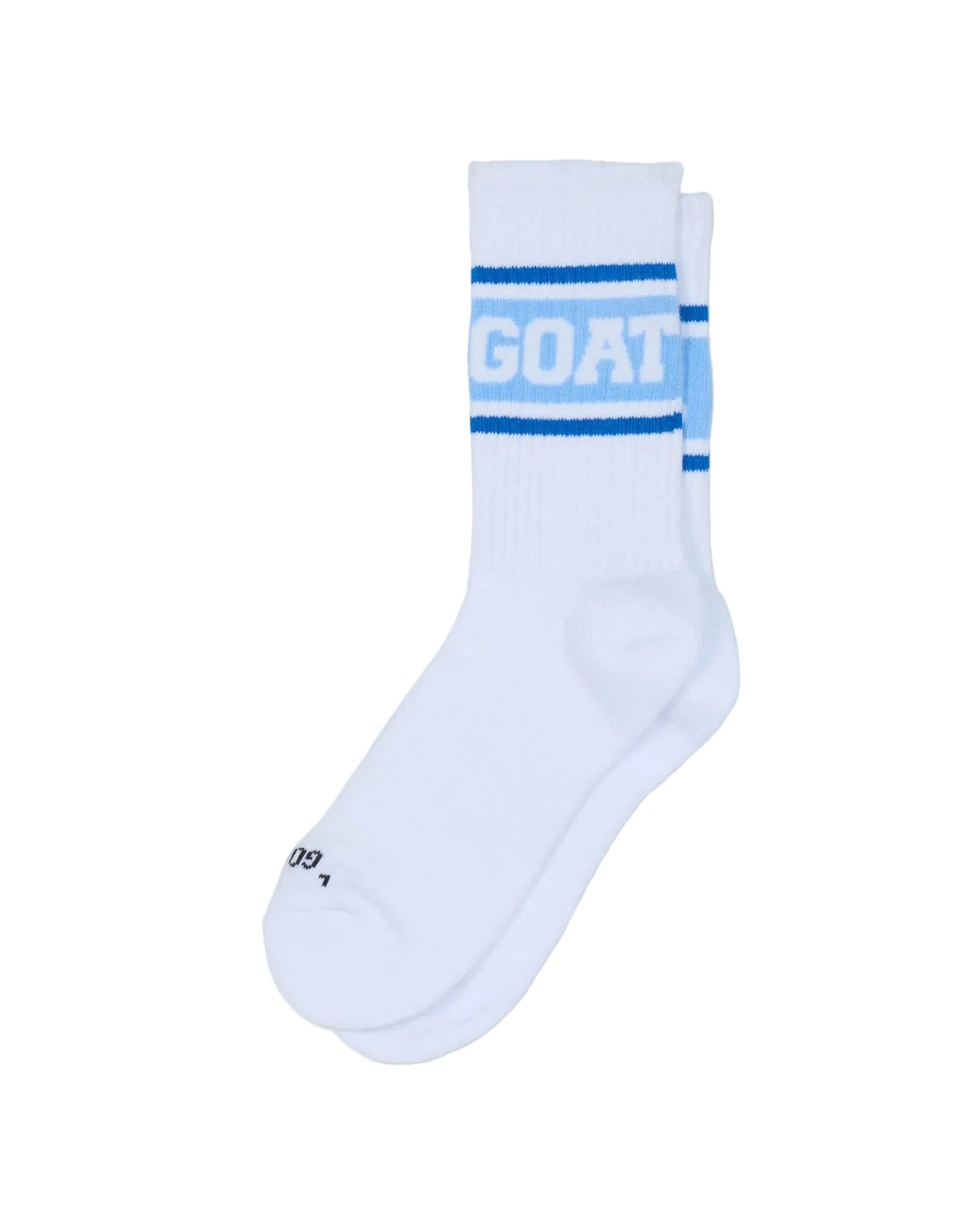 GOAT USA Vintage Socks- Carolina Blue and White