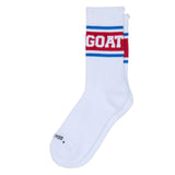 GOAT USA Vintage Socks- True Red and White
