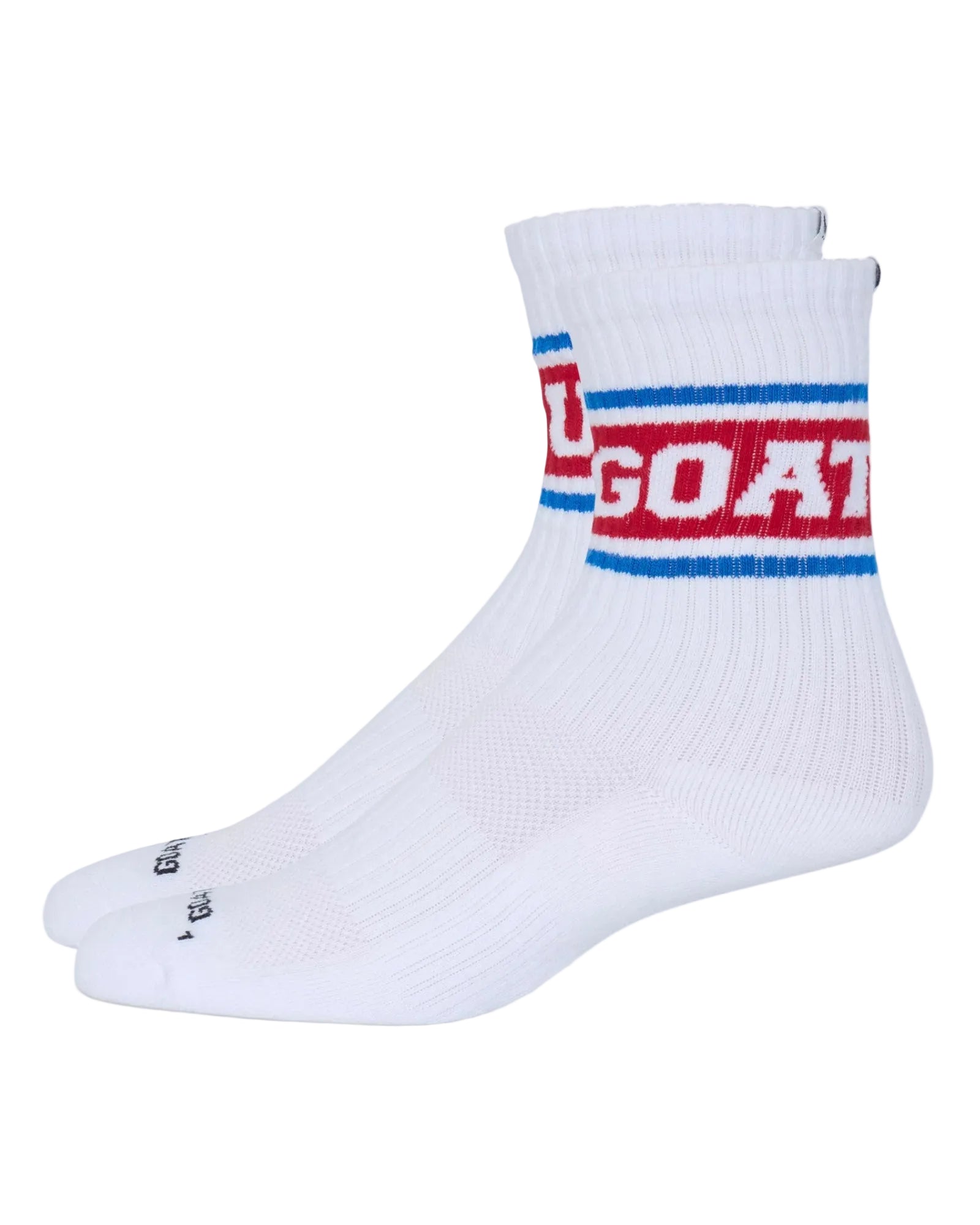 GOAT USA Vintage Socks- True Red and White