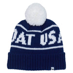 GOAT USA Winter Pom Pom Beanie- Bellwether Blue