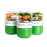 Young + Wild and Friedman Dinosaur Grab & Go Dough Jar