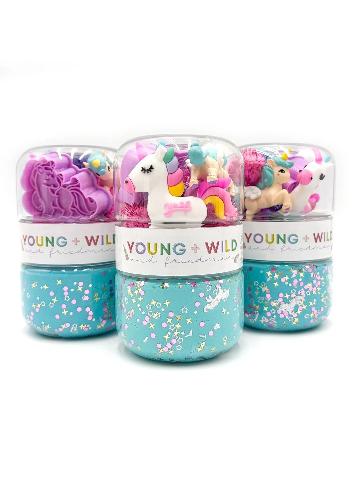 Young Wild + Friedman Unicorn Grab & Go Dough Jar