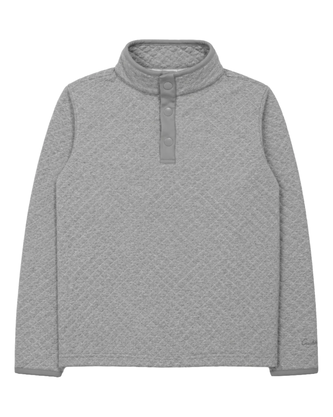 Cadets Quilted Popover- Greenwich Gray