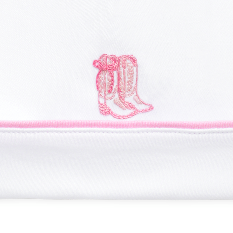 Magnolia Baby Darling Cowboy Boots Hat- Pink