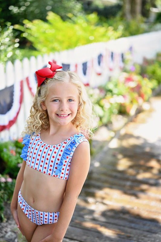 James and Lottie Stars and Stripes Loren Two Piece Swimsuit