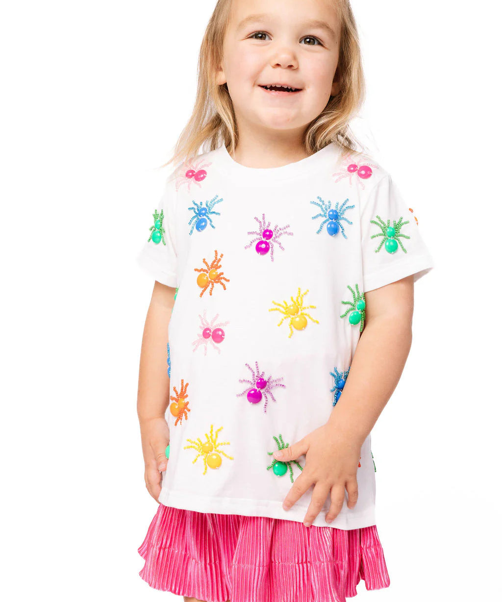Queen of Sparkles Beaded Spider Tee - Kid's