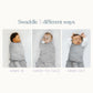 Midnight Moons Blue Cotton Swaddle