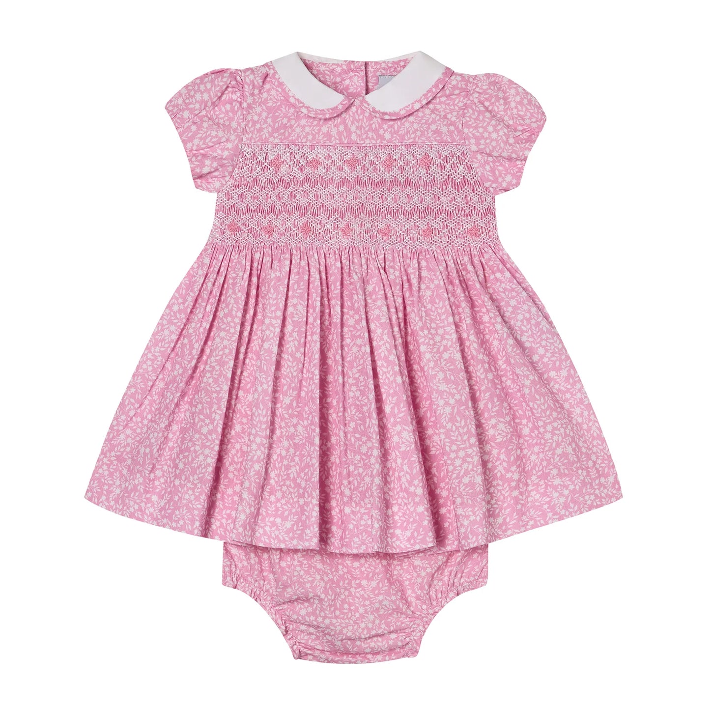 Question Everything Erica Hand Smocked Baby Dress