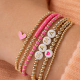 Mommy and Me Matching Heart Bracelet Set