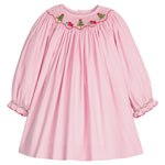 Little English Smocked Bishop Dress- Holly Days