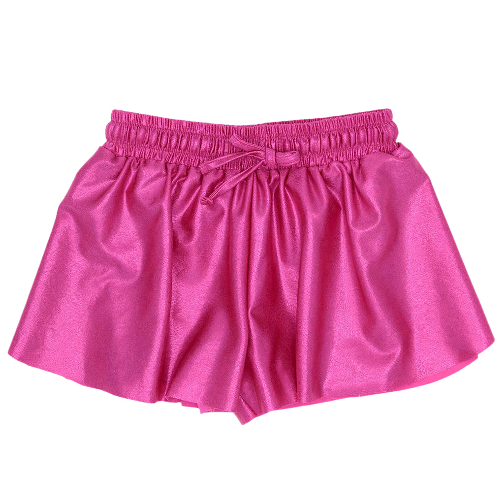 Azarhia Butterfly Shimmer Hot Pink Flowy Shorts