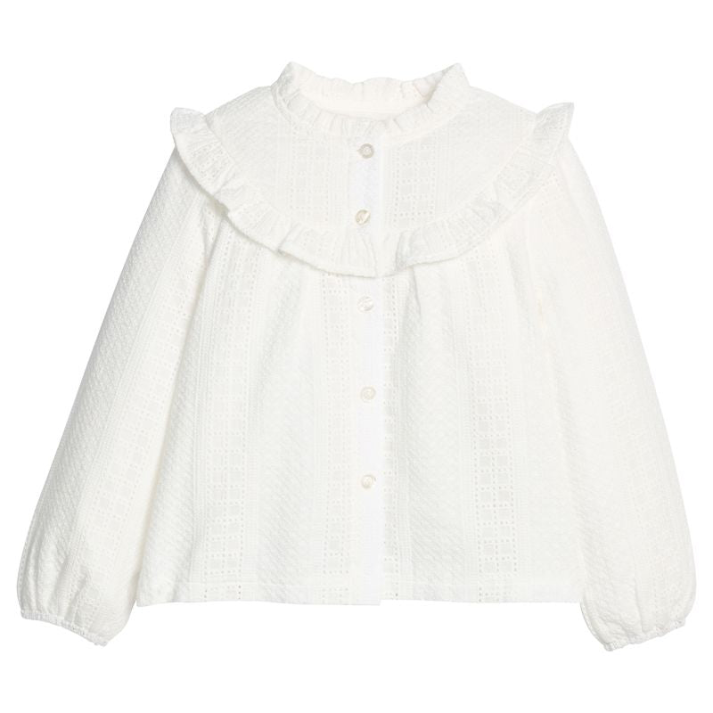Bisby Cintra Top- White Eyelet