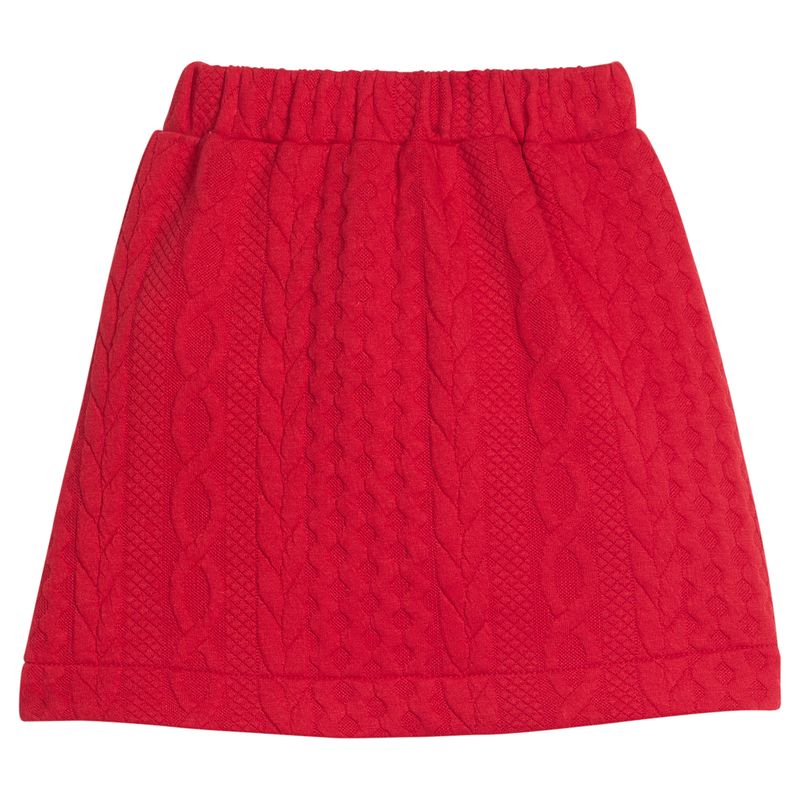 Bisby Quilted Mini Skirt - Cherry