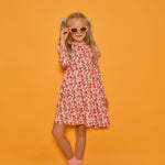 Sadie T-Shirt Dress- Autumn Floral