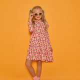 Sadie T-Shirt Dress- Autumn Floral
