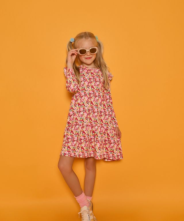 Sadie T-Shirt Dress- Autumn Floral