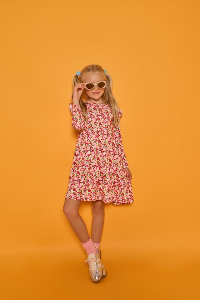 Sadie T-Shirt Dress- Autumn Floral
