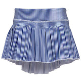 Azarhia Navy Stripes Mini Pleated Skort