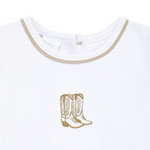 Magnolia Baby Darling Cowboy Boots Bubble- Ivory