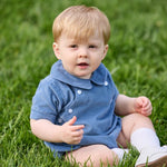 Little English Walker Bubble - Stormy Blue Corduroy