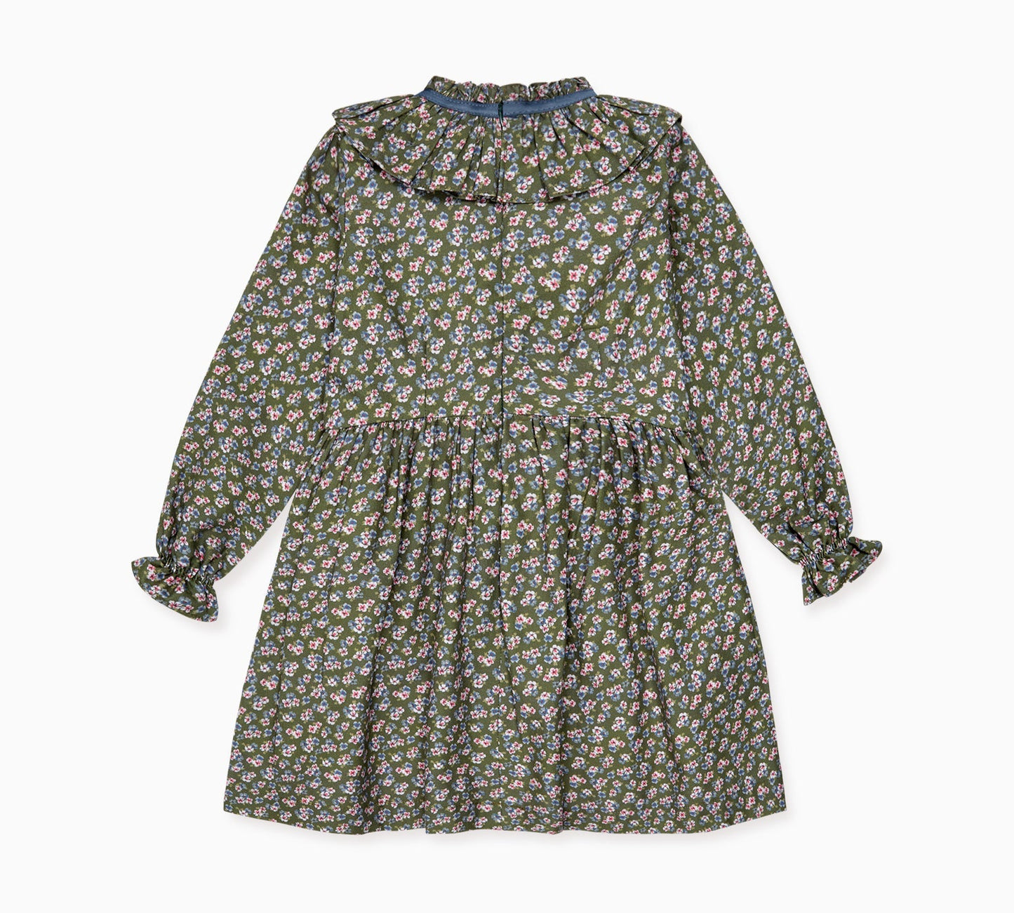 Green Floral Flora Girl Dress