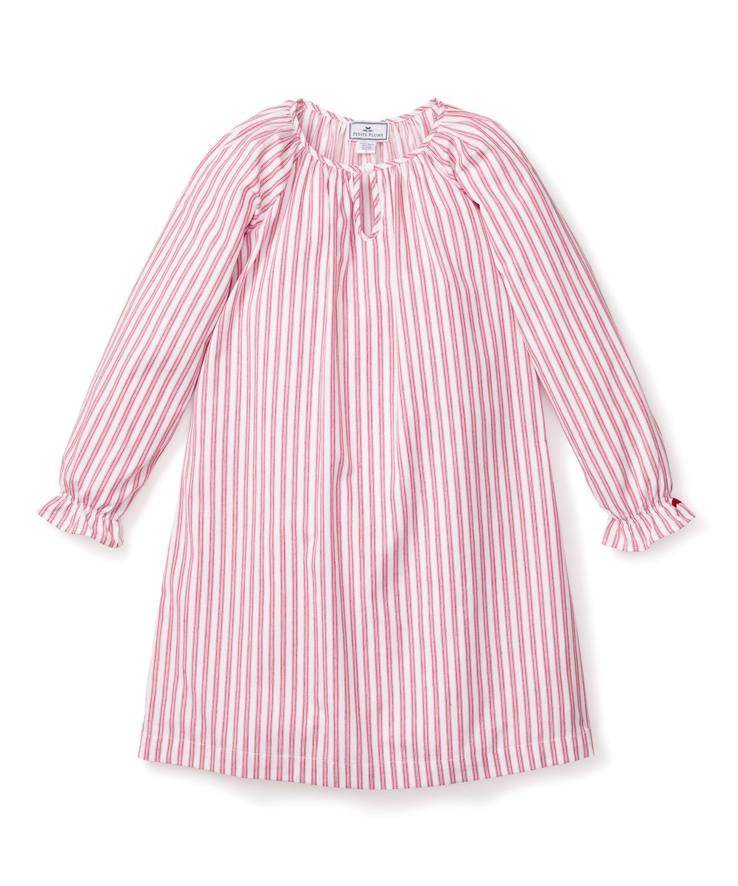 Petite Plume Antique Red Ticking Delphine Nightgown
