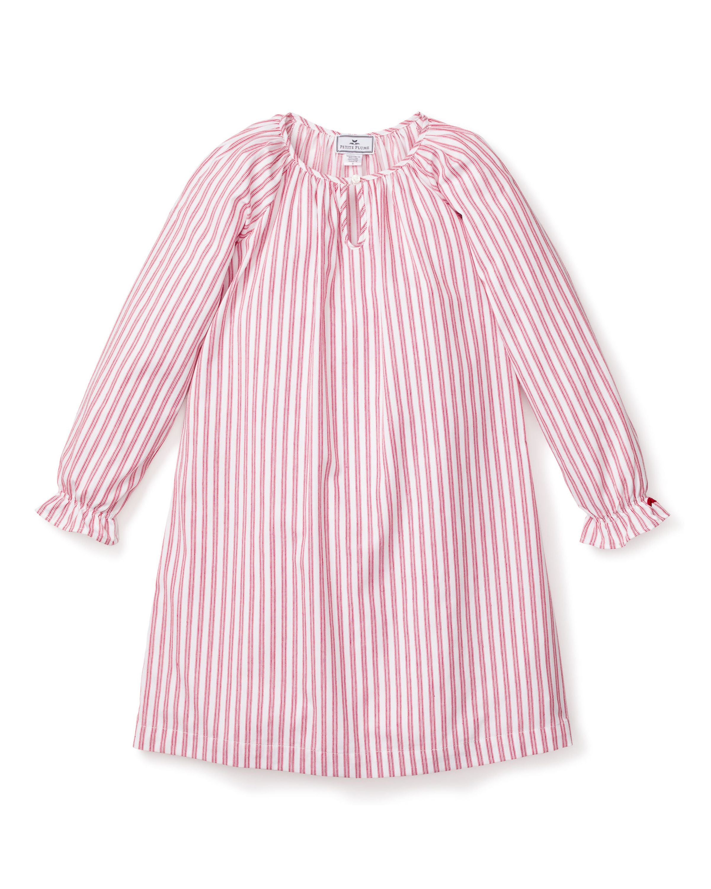 Petite Plume Antique Red Ticking Delphine Nightgown