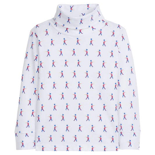 Little English Printed Turtleneck - Toy Soldier