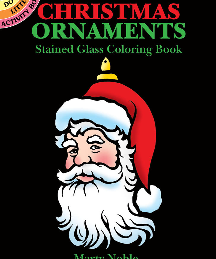 Dover Christmas Ornaments Stained Glass Coloring Book