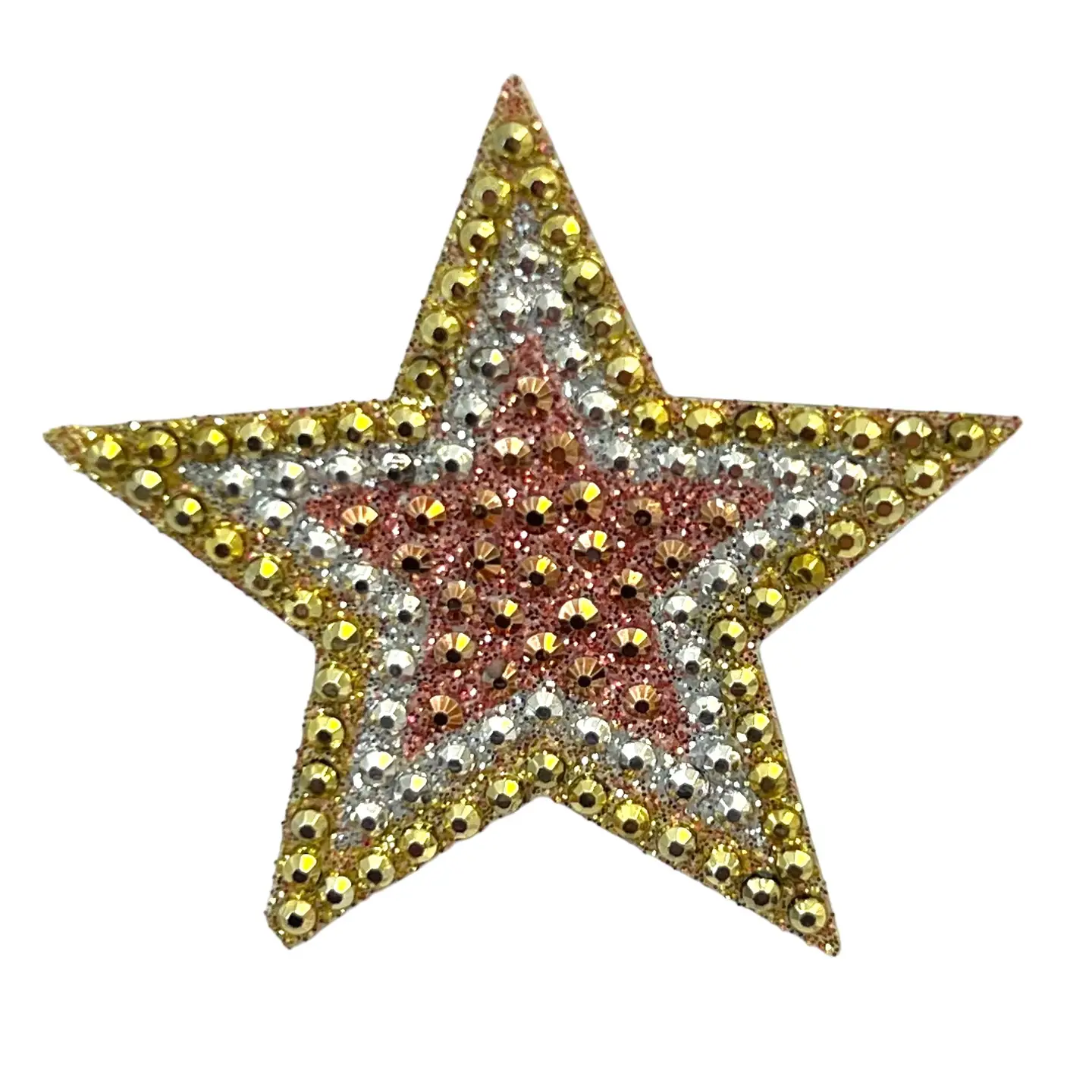 Tricolor Metallic Star StickerBean