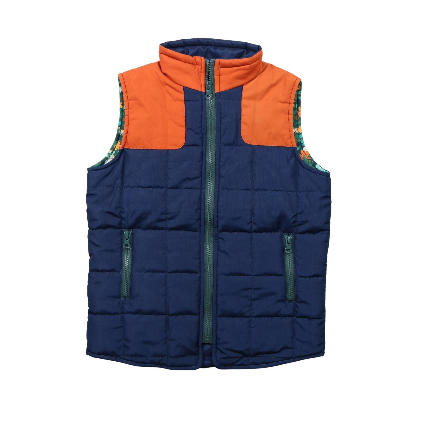 BlueQuail Army Orange and Navy Vest