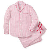 Petite Plume Men's Antique Red Ticking Pajama Set