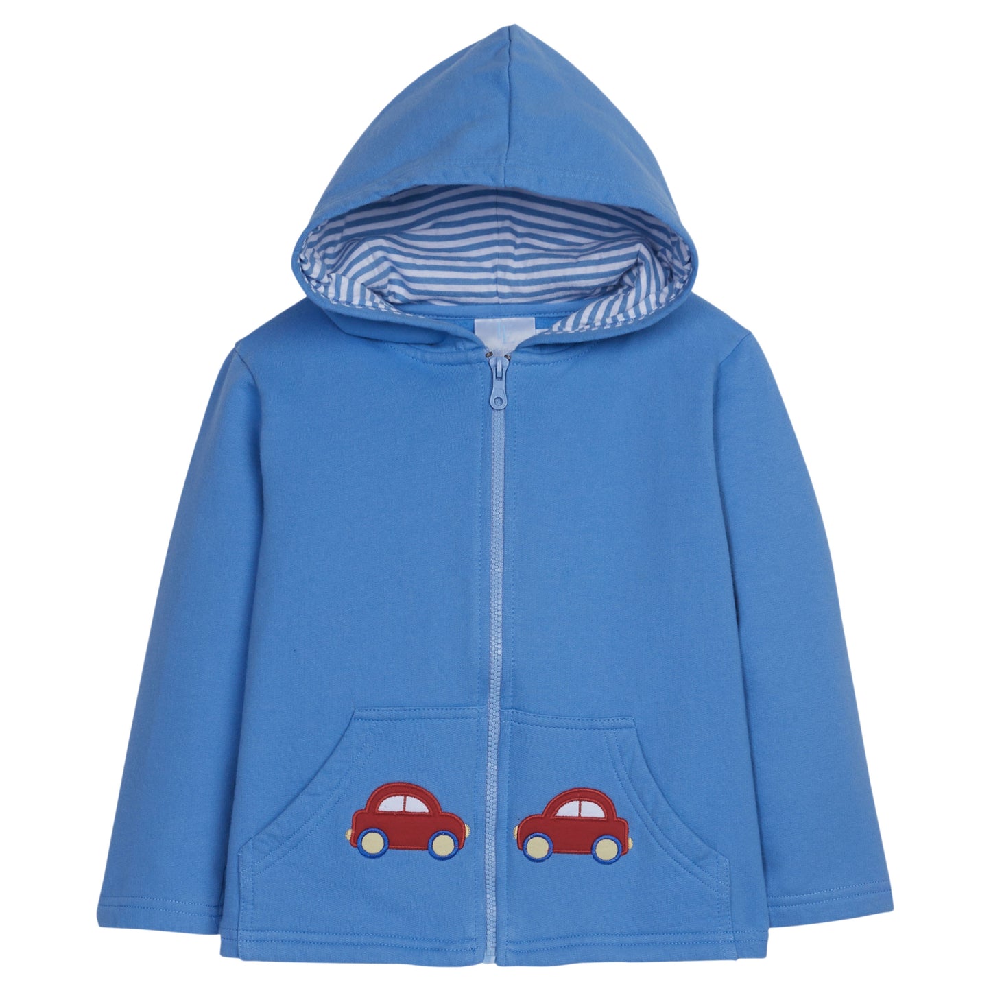 Little English Applique Hoodie - Cars