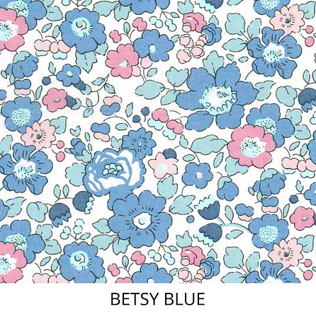 My Little Shop UK Betsy Blue Liberty of London Name Small Backpack - Light Blue