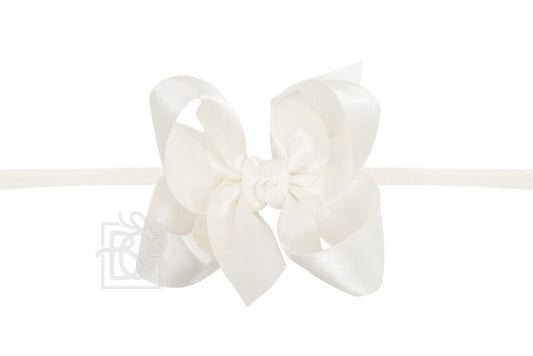 Beyond Creations Large Satin Bow Headband