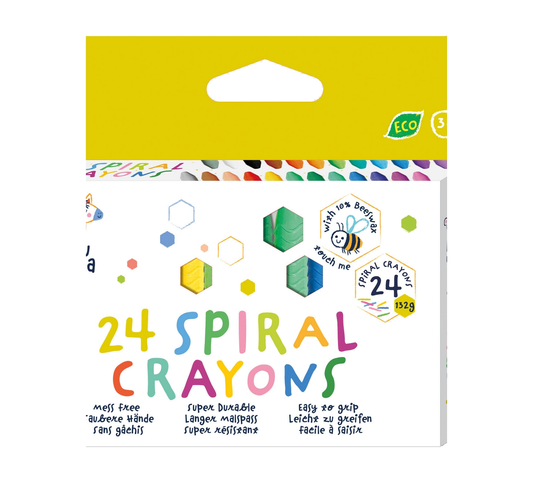 Scratch Europe Spiral Crayons- 24 Colors