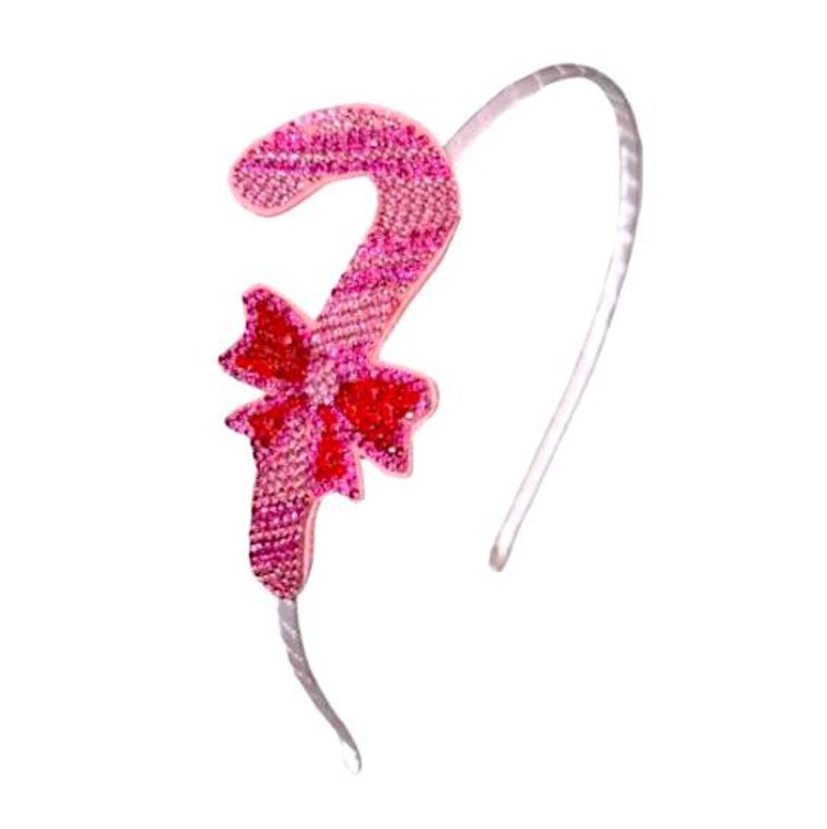 Crystal Pink Candy Cane Headband