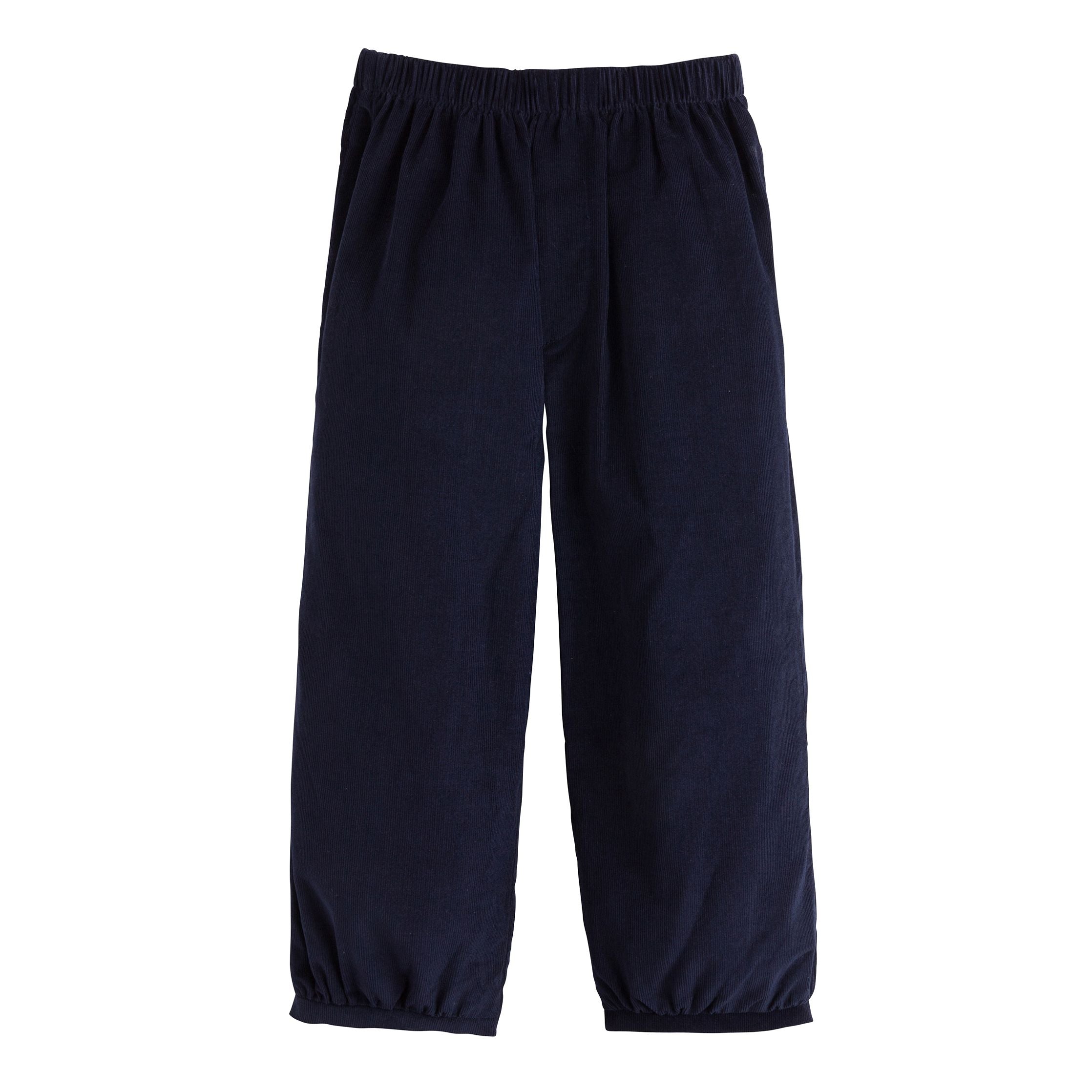 Little English Banded Pull On Pant - Navy Corduroy