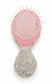 Small Crystallized Hair Brush - Clear