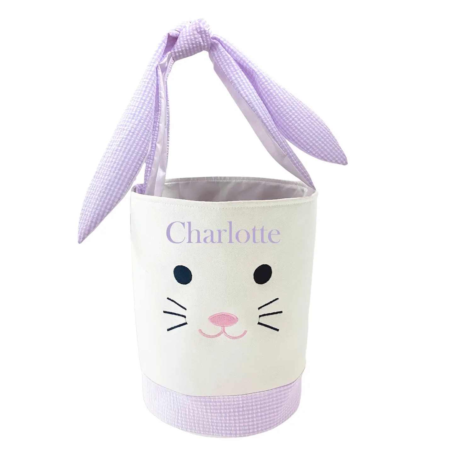 Bits & Bows Easter Bunny Basket - Lavender