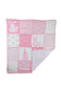 Pink Gingham Rabbits Baby Blanket
