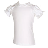 The Yellow Lamb White Clare Short Sleeve Shirt