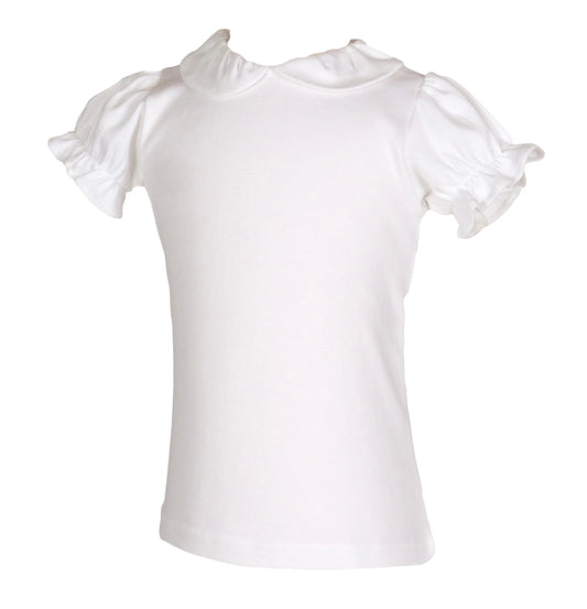 The Yellow Lamb White Clare Short Sleeve Shirt