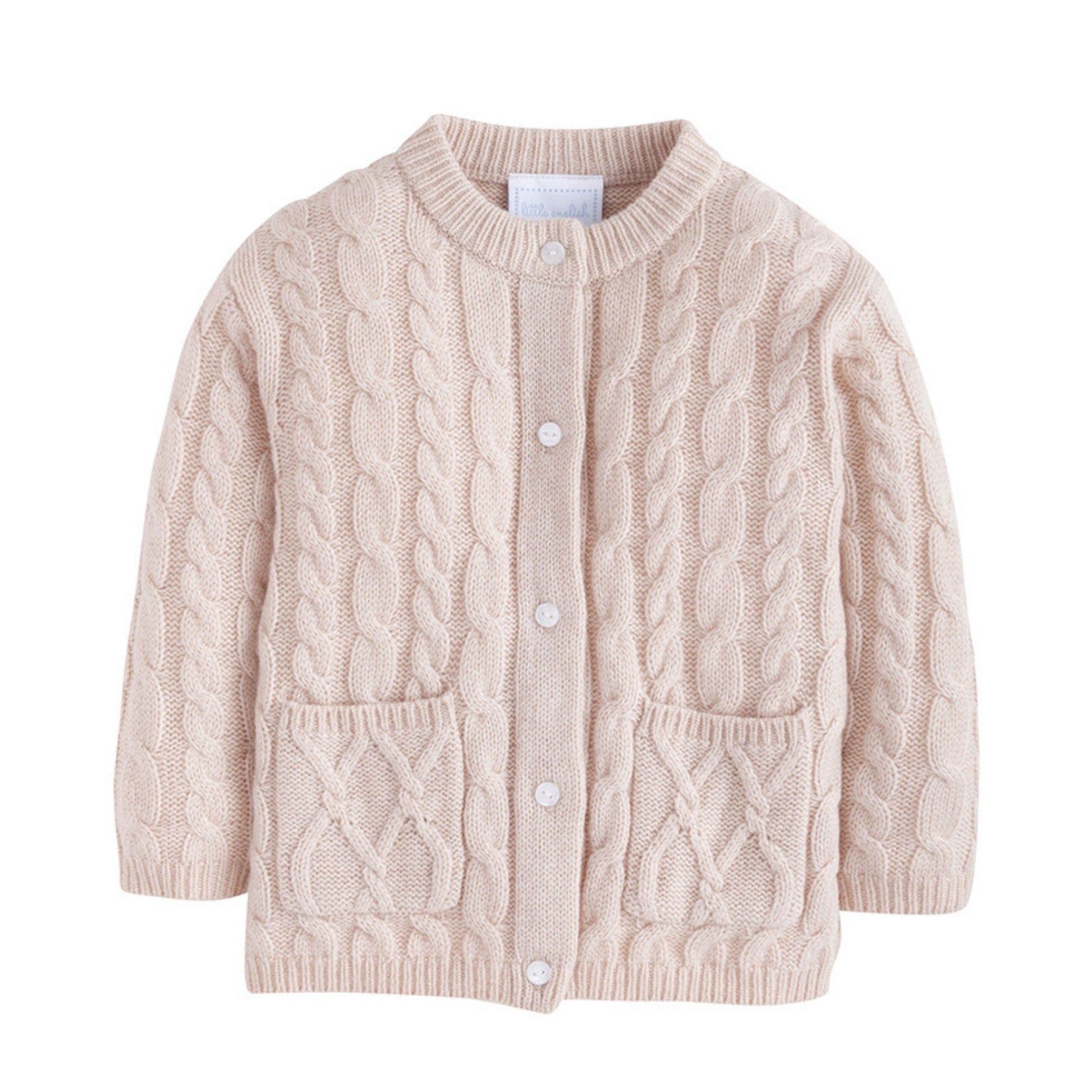 Little English Classic Cashmere Cardigan - Oatmeal